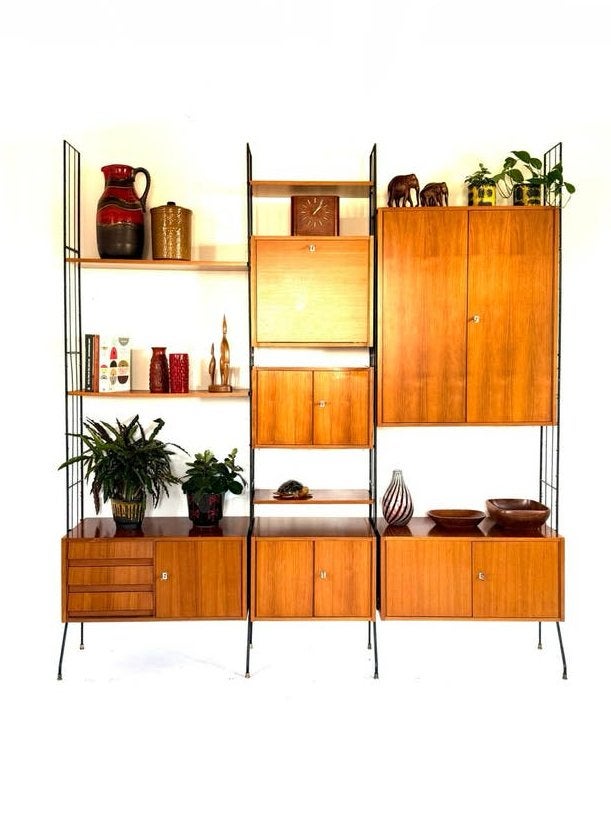 Vintage vrijstaand modulair wandmeubel, Köch Möbel ‘60
