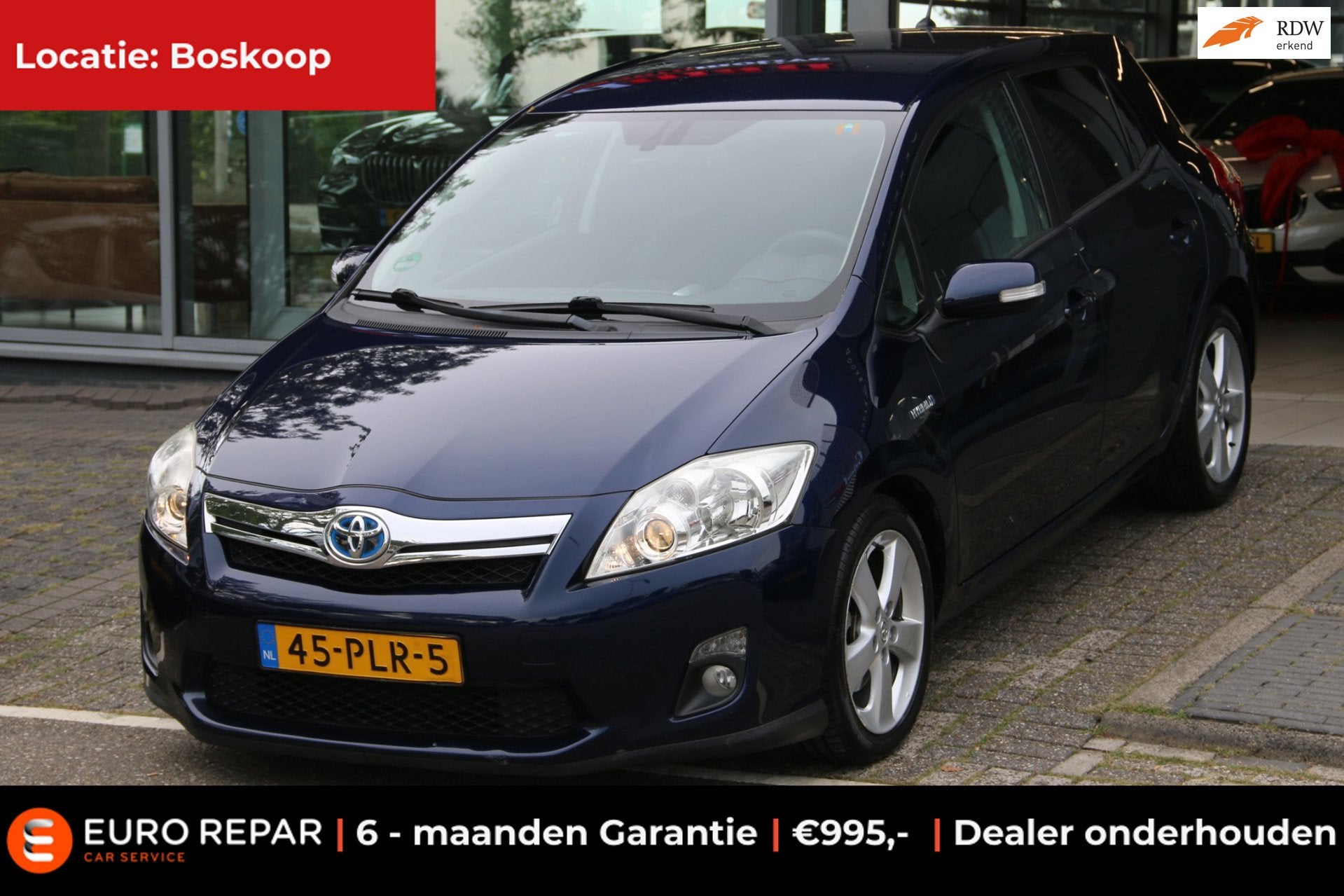 Toyota Auris 1.8 Full Hybrid Executive, Euro 5, Gebruikt, 4 cilinders, Blauw