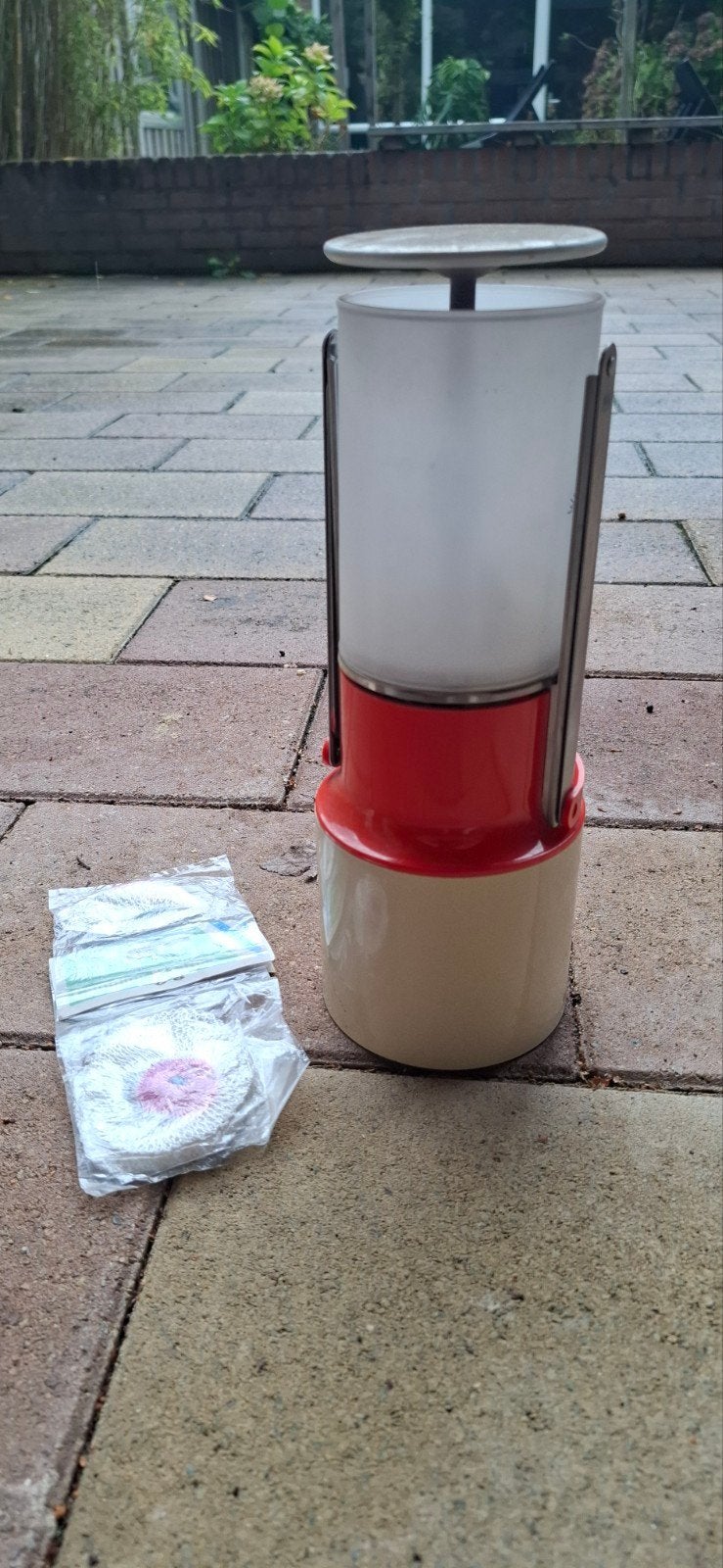 Vintage Flintlight gaslamp met kousjes, Ophalen of Verzenden, Gebruikt
