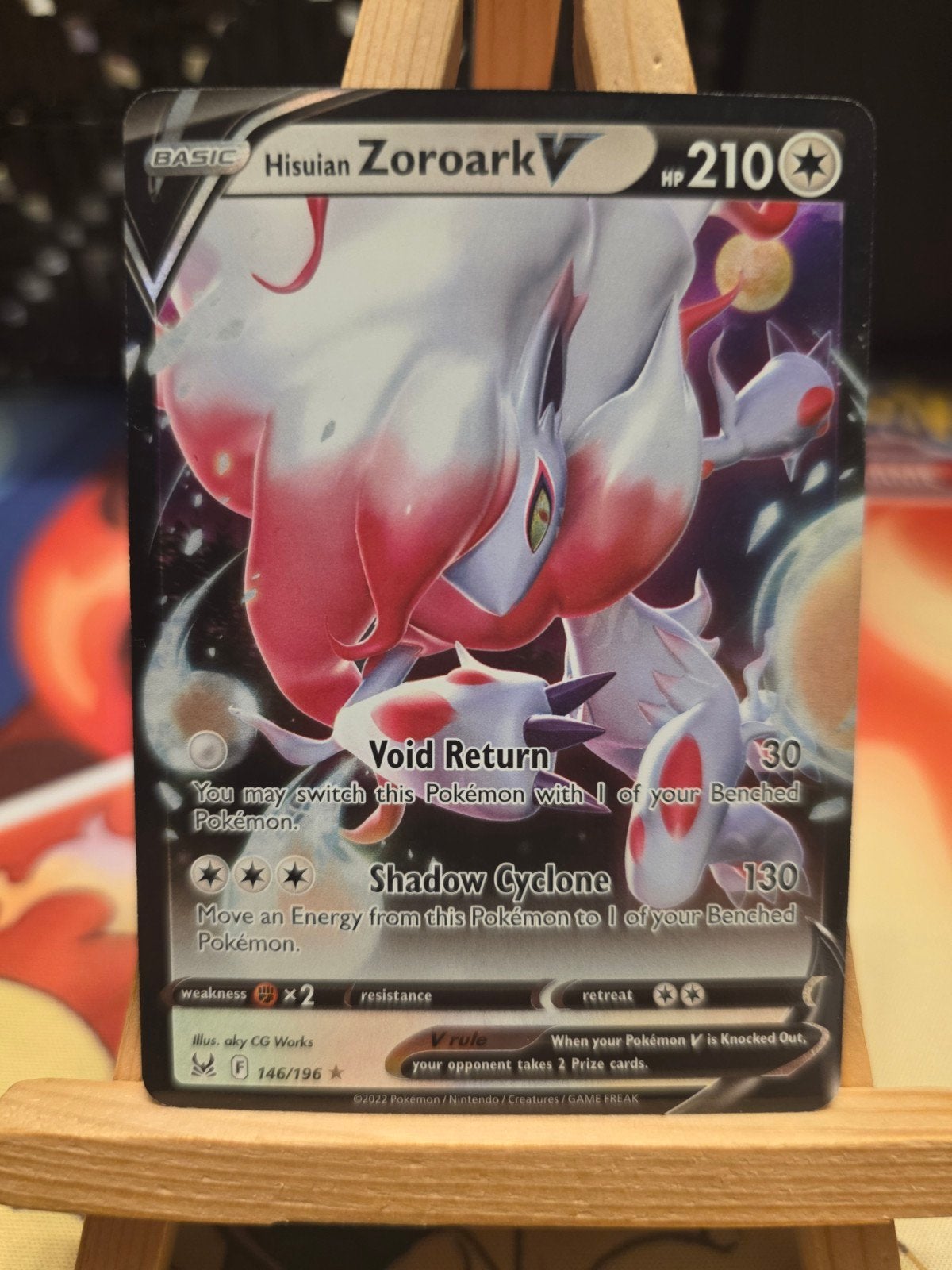 Pokemon Lost Origin Hisuian Zoroark V 146/196, Ophalen of Verzenden, Zo goed als nieuw