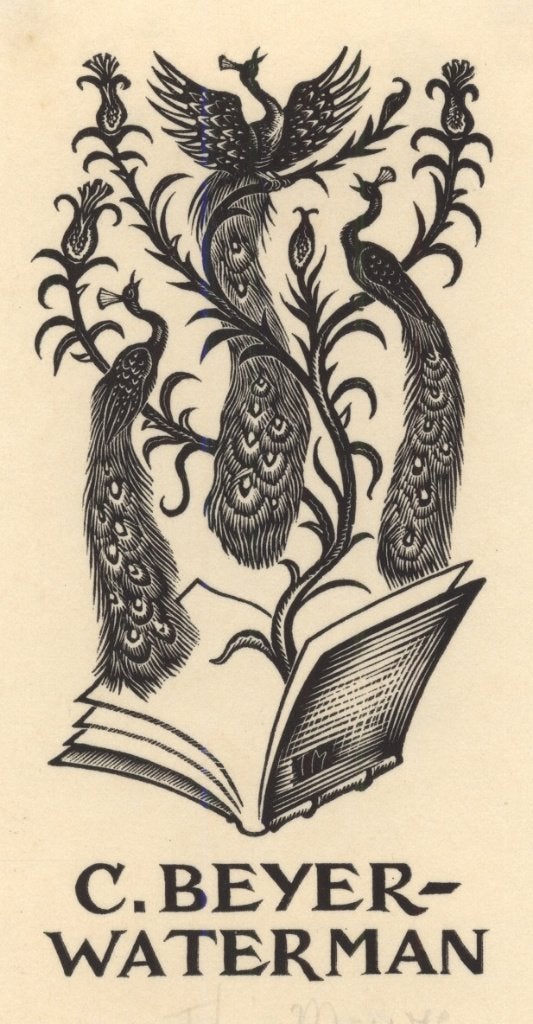 0354 Ex Libris Nederland : Thijs Mauve, 1941, Verzenden, Ex libris