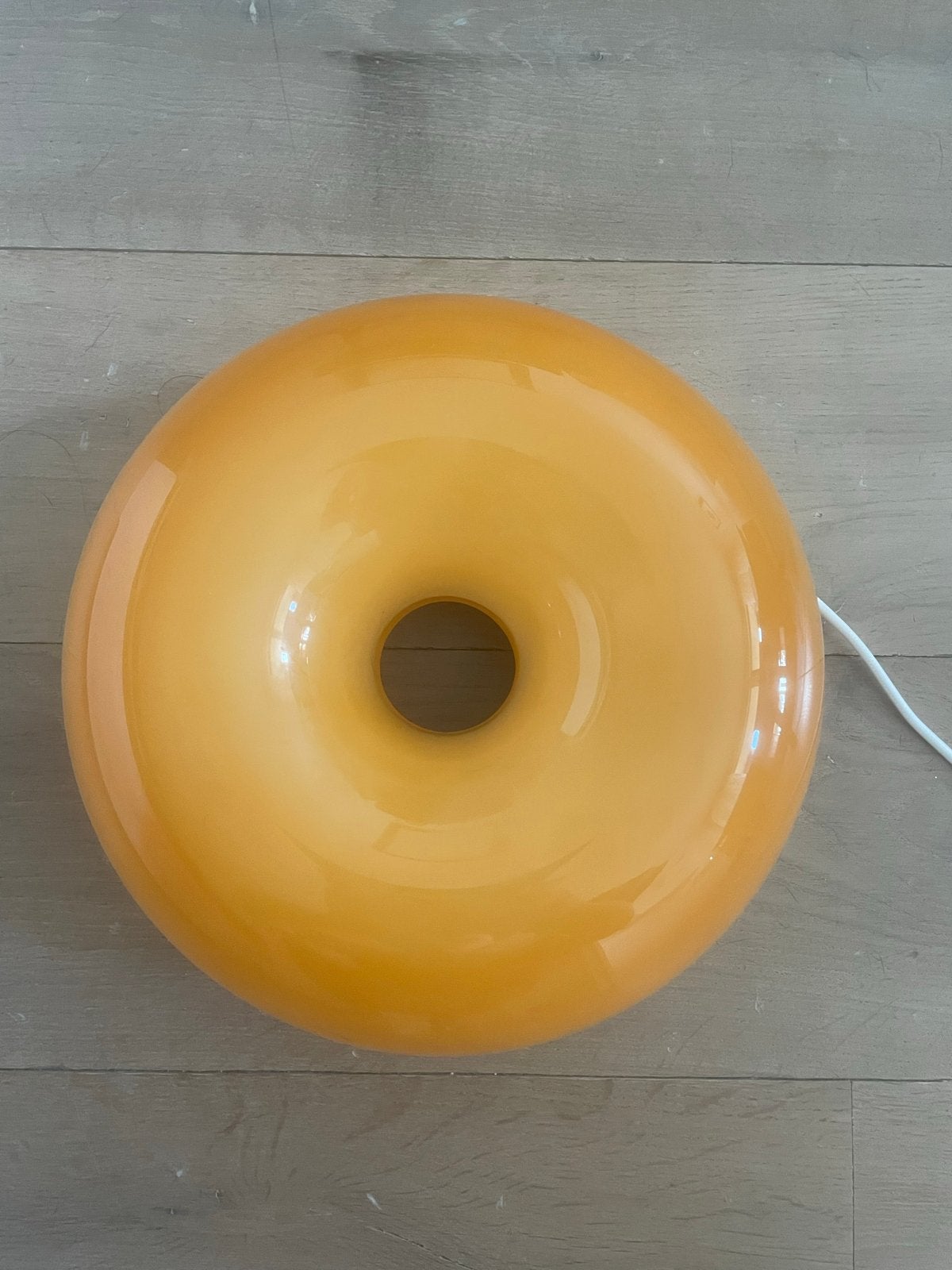 Oranje Donut Lamp - Ikea, Overige merken, Overige fittingen, Zo goed als nieuw, Glas