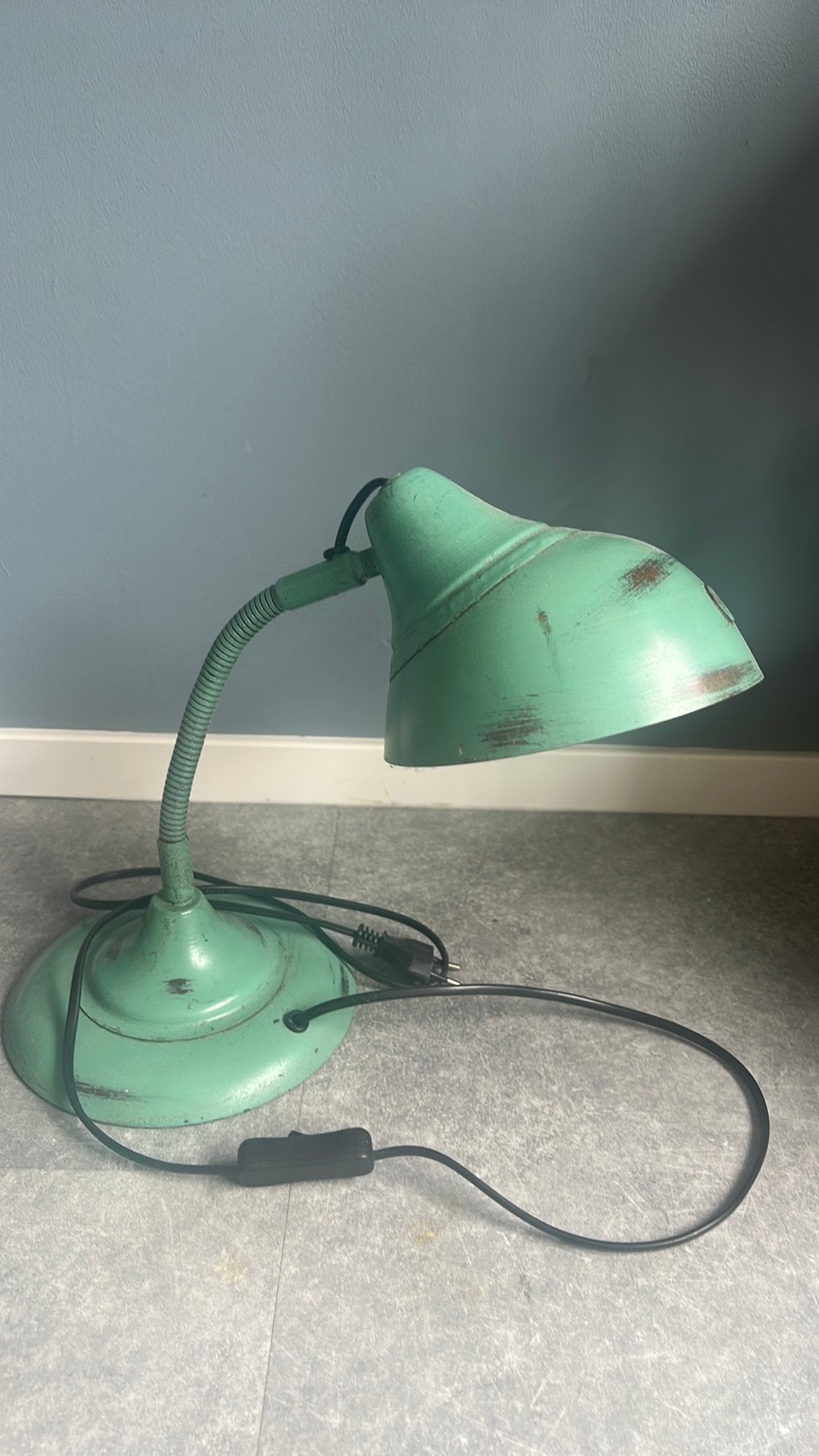 Loods 5 vintage green lampje, Ophalen, Gebruikt