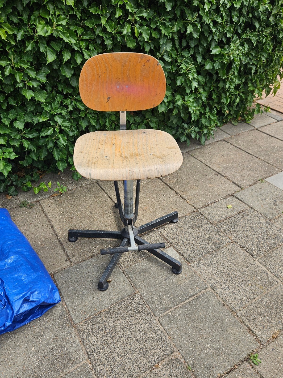 Duurzame Werkplaatsstoel - Draaibaar & In Hoogte Verstelbaar, Ophalen