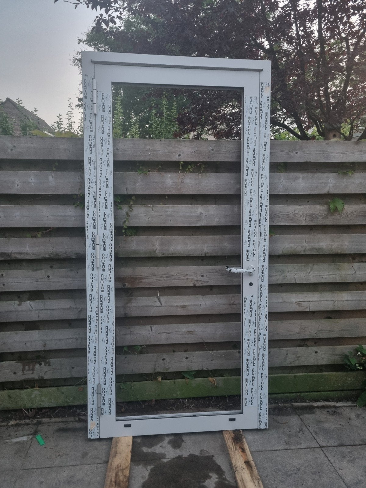 Aluminium deur inclusief kozijn, Doe-het-zelf en Verbouw, Kozijnen en Schuifpuien, Deurkozijn, 225 cm of meer, Ophalen, 75 tot 150 cm