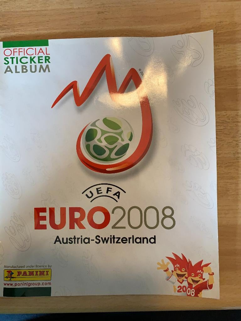 Panini Voetbalplaatjes album EURO 2008 (zonder plaatjes), Ophalen, Zo goed als nieuw, Buitenlandse clubs, Overige typen