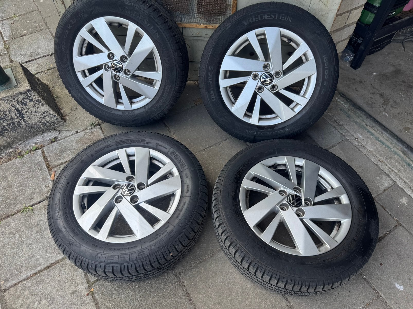 Origineel Volkswagen Polo 6r 2G Velgen 185 65 15x100 all, Gebruikt, 15 inch, Total car expert, Banden en Velgen