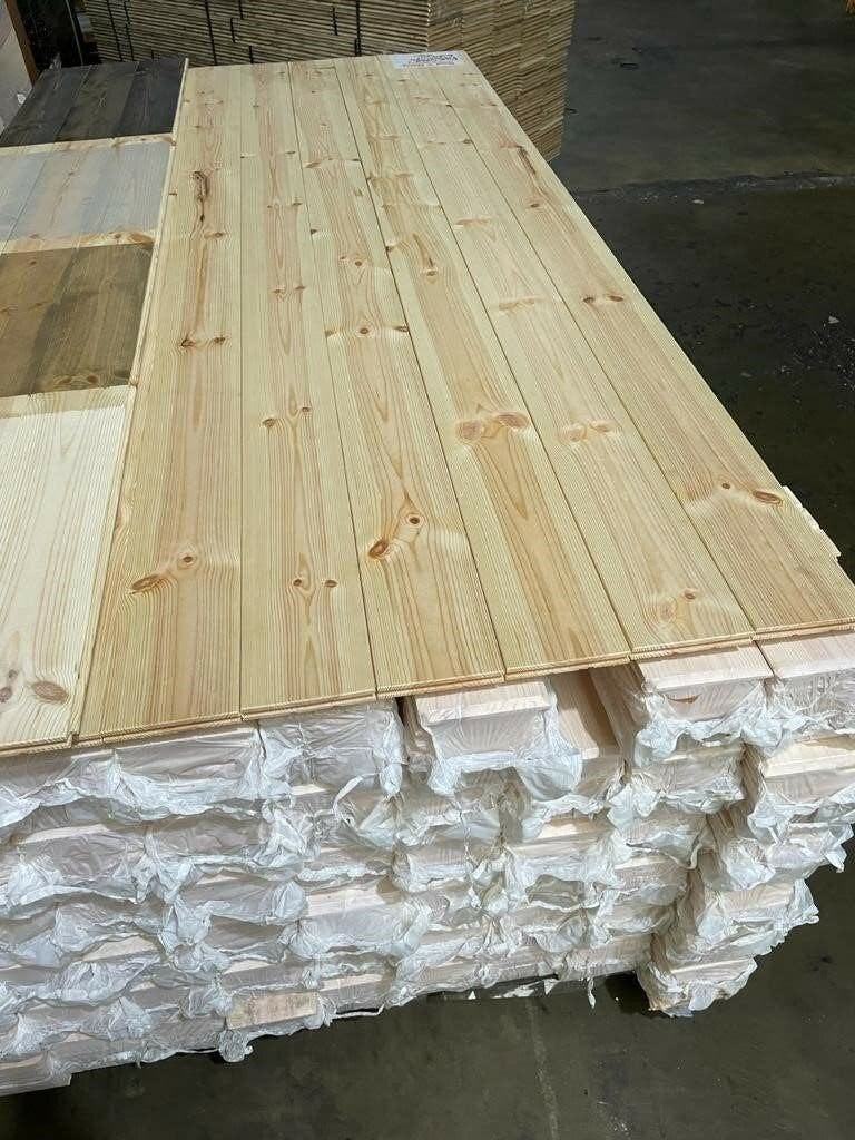 UNIEKE UITSTRALING; PINE HOUTEN VLOER-WANDDELEN!, Ophalen, Nieuw, 75 m² of meer, Parket