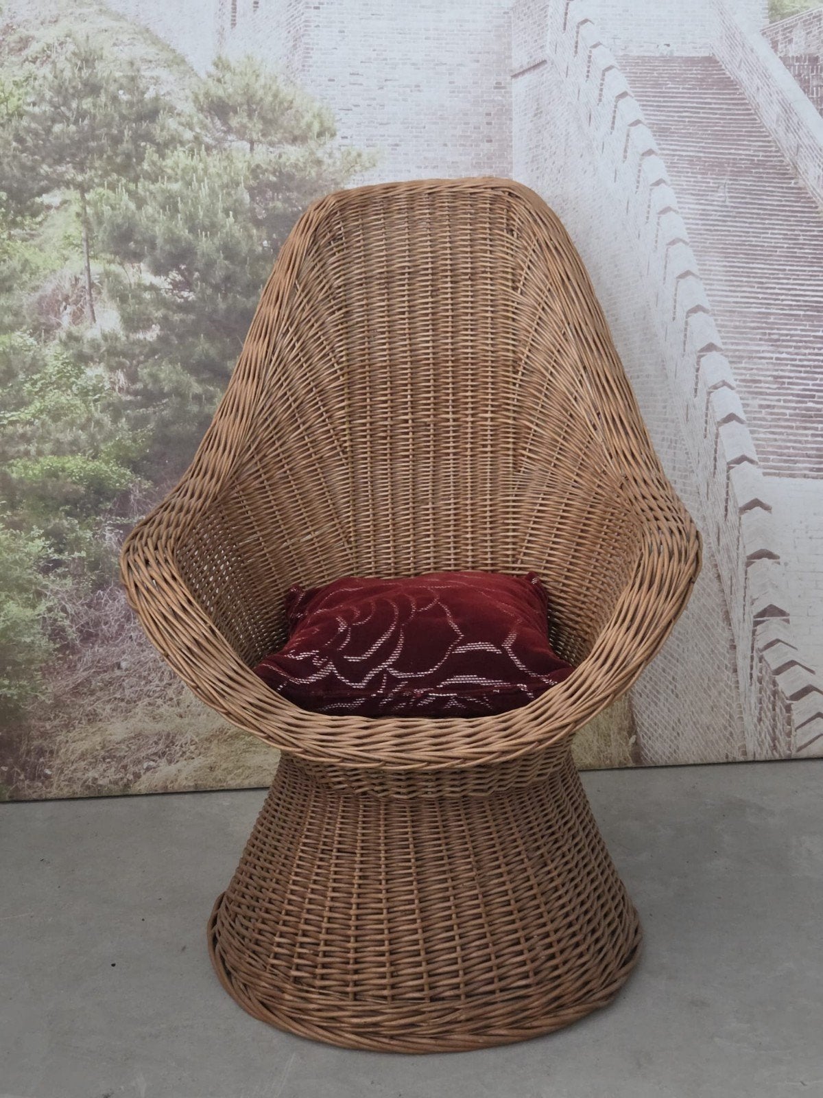 rotan fauteuil inclusief bezorgen, Huis en Inrichting, Stoelen, Ophalen of Verzenden, Bruin, Eén