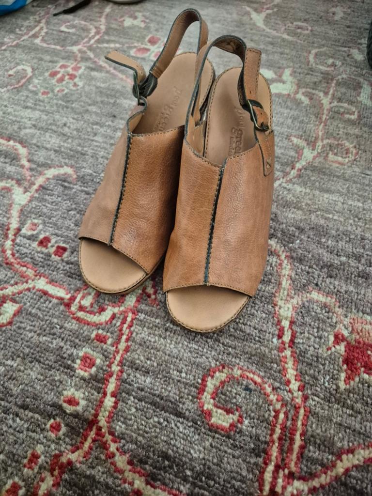 Paul Green Leren Sandalen - Comfortabel & Stijlvol, Kleding | Dames, Schoenen, Bruin, Paul Green, Gedragen, Sandalen of Muiltjes