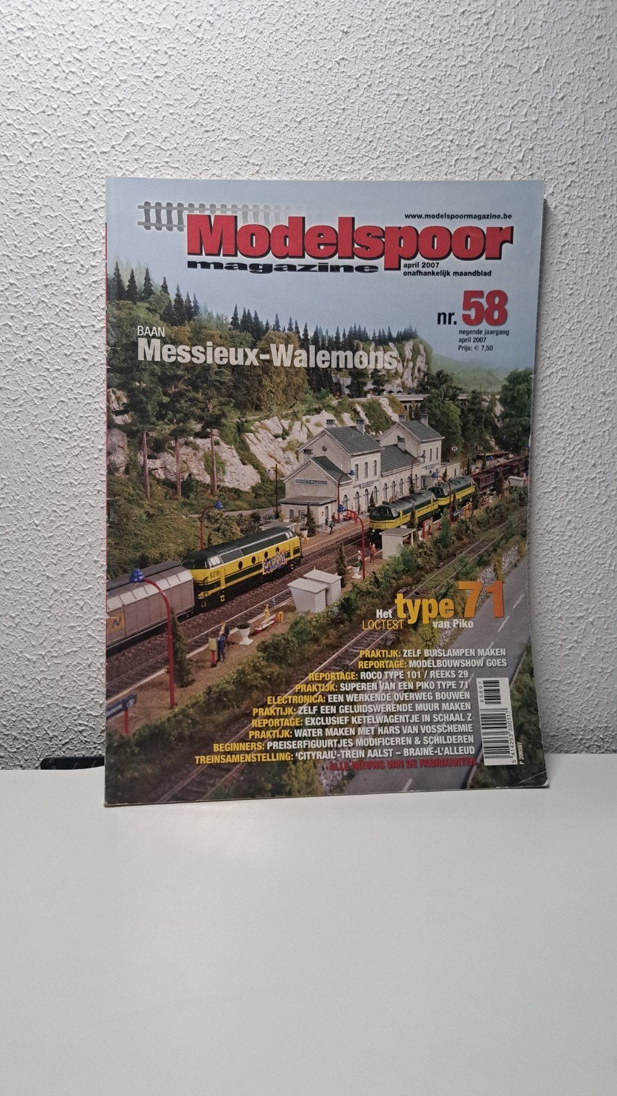 Modelspoor Magazine April 2007 Nr.58, Ophalen of Verzenden, Zo goed als nieuw, Gelijkstroom of Wisselstroom, Boek, Tijdschrift of Catalogus