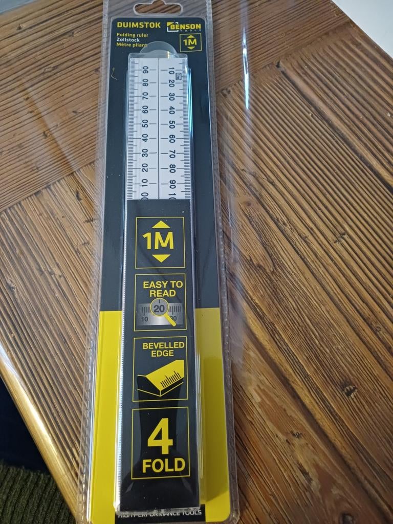 Benson Duimstok 1M - Nieuw in verpakking, Ophalen of Verzenden, Nieuw