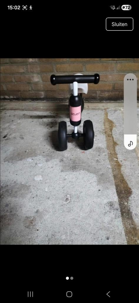 Minibike Loopfiets Roze - Perfect voor de kleintjes!, Kinderen en Baby's, Ophalen of Verzenden