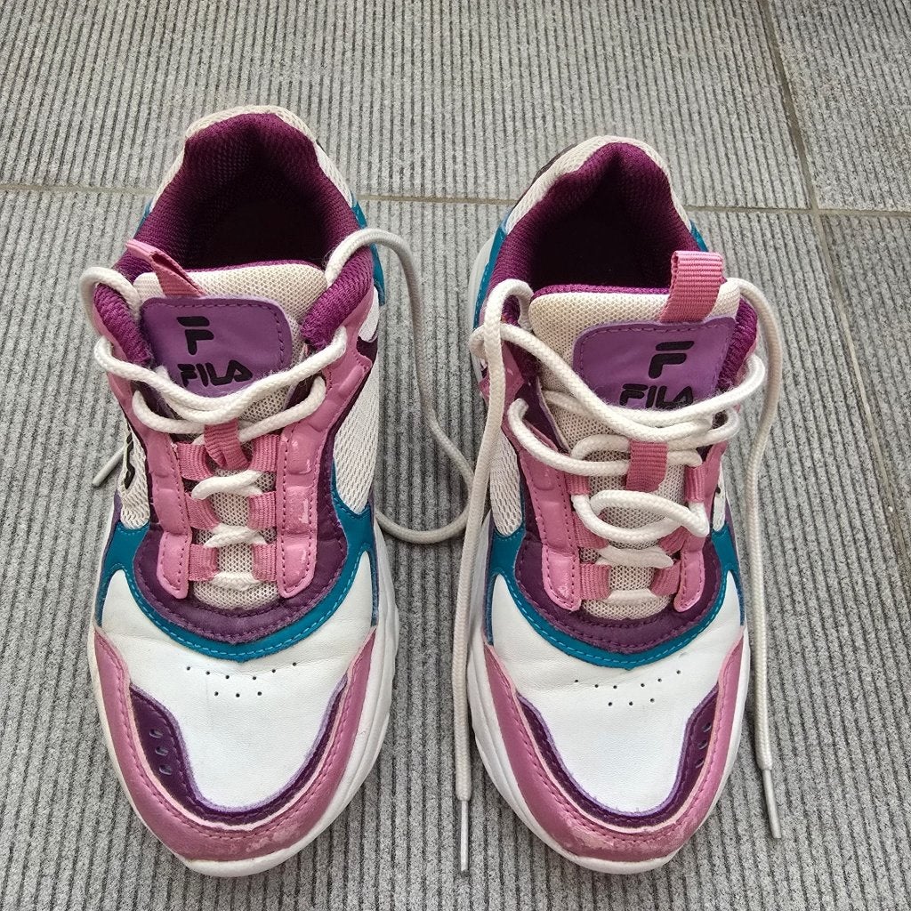 Fila Collene CB kids sneakers maat 33 wit roze paars, Kinderen en Baby's, Meisje, Schoenen, Ophalen of Verzenden, Gebruikt