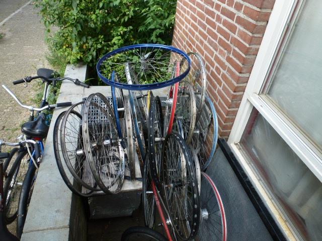 Voor- en achterwielen., Fietsen en Brommers, Fietsonderdelen, Ophalen, Gebruikt, Stuur, Shimano