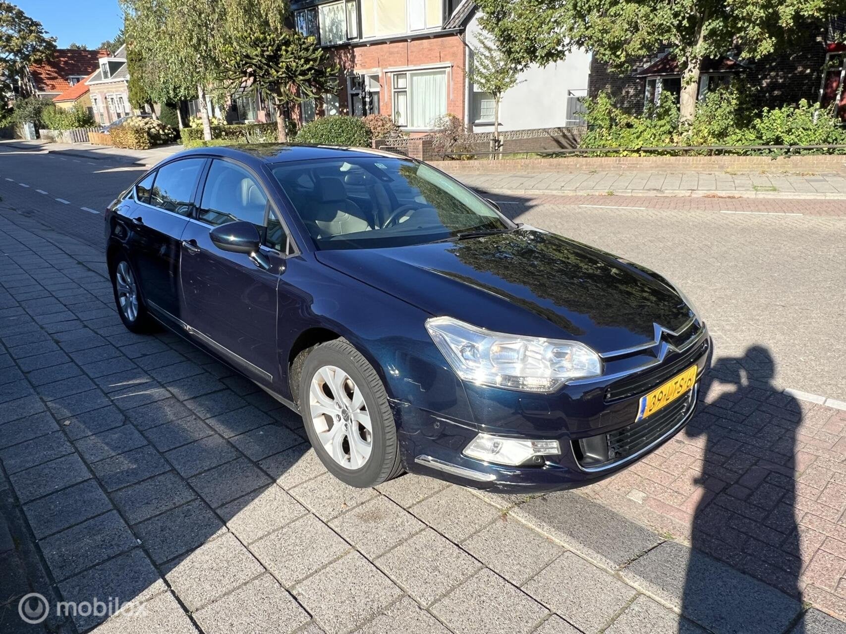 Citroen C5 1.6 THP Exclusive,leer, pdc, Auto's, Voorwielaandrijving, Euro 5, 15 km/l, Blauw