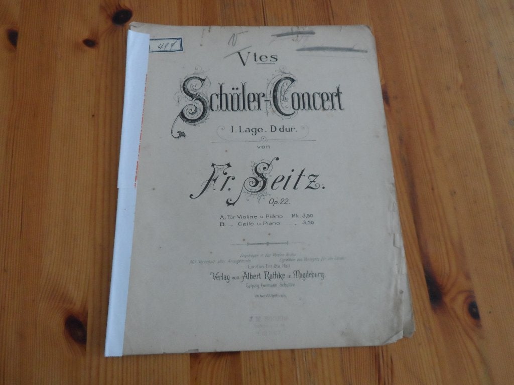 Fr. Seitz, Gebruikt, Klassiek, Piano, Ophalen of Verzenden