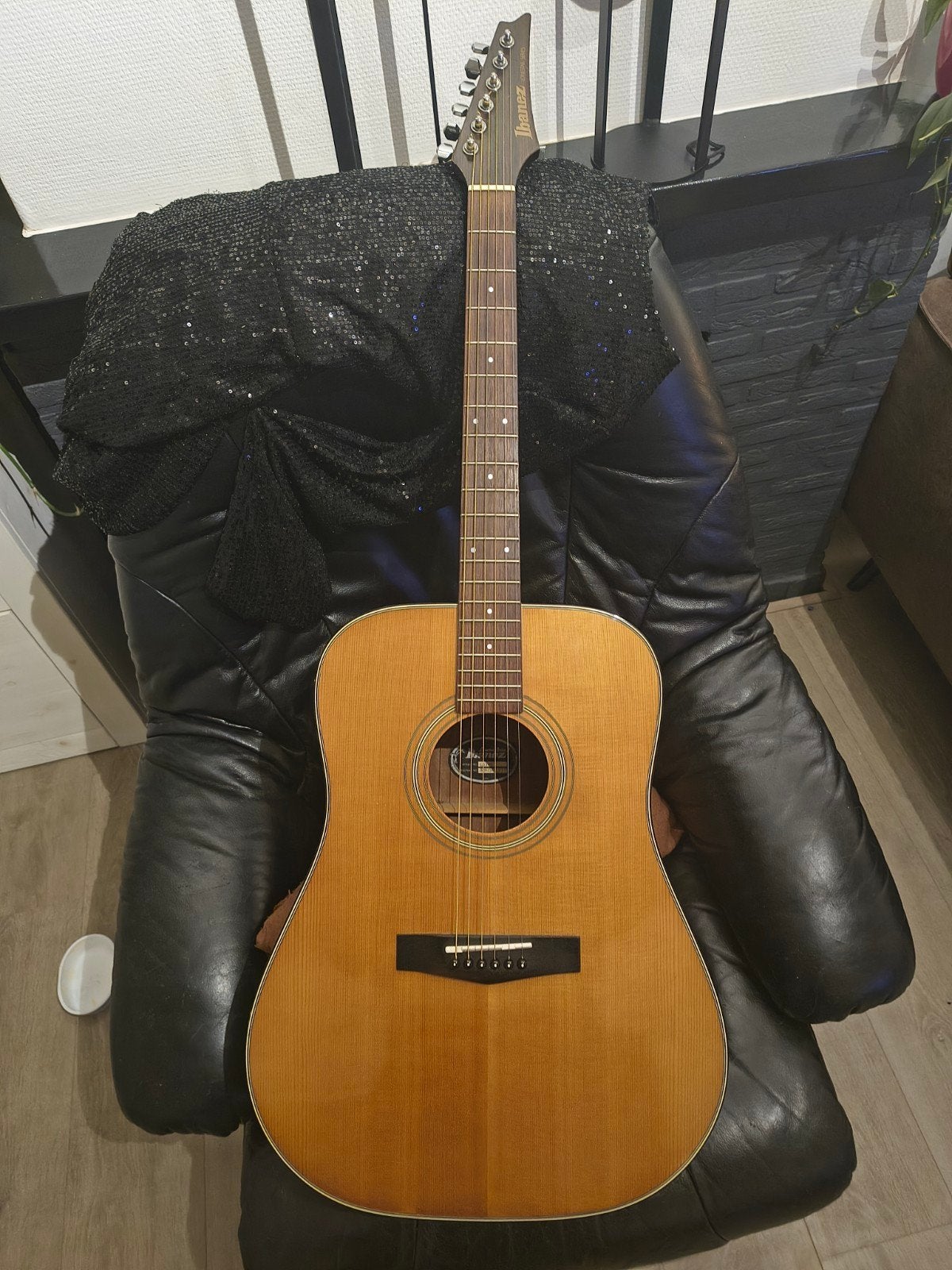 Ibanez Lonestar Series LS300 Westerngitaar 1989 Japan, Ophalen, Gebruikt, Western- of Steelstringgitaar