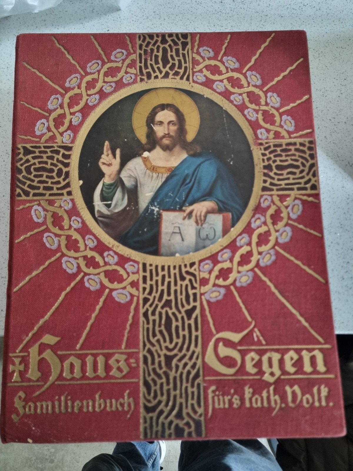 Antiek Duits Kerkboek met 70+ Prenten - 31x24 cm, Ophalen, Verf. v.d. umseitig verzeichneten Welt- und Ordenspriestern