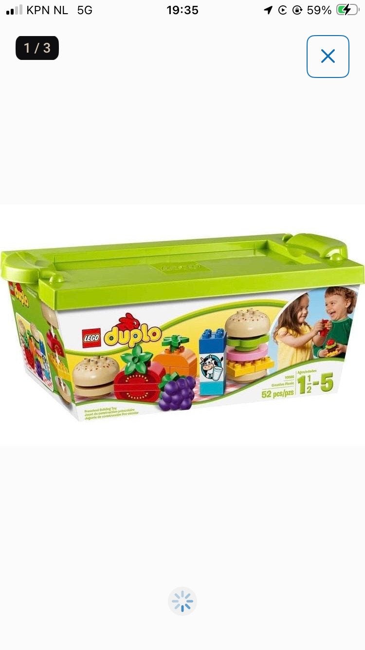 Lego Duplo Creatieve Picknick Set (10566), Overige thema's, Ophalen of Verzenden, Zo goed als nieuw, Compleet