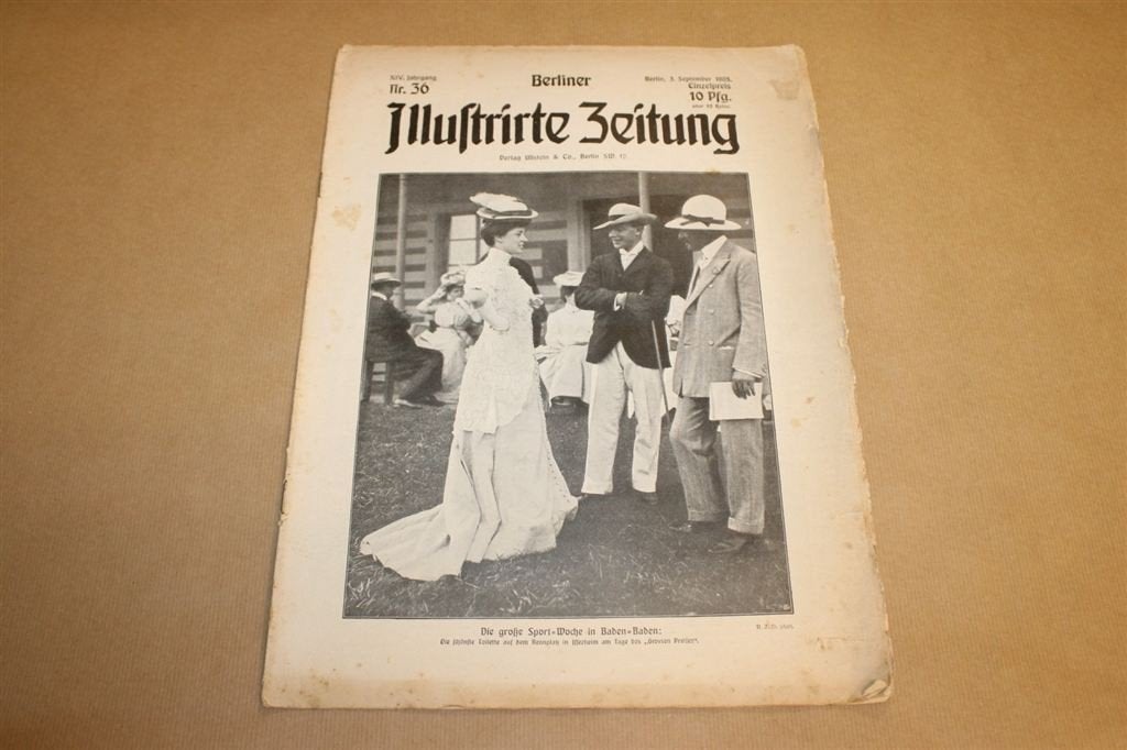 Berliner Illustrirte Zeitung - 3 september 1905 !!, Verzamelen, Ophalen of Verzenden, Voor 1920, Knipsel(s)