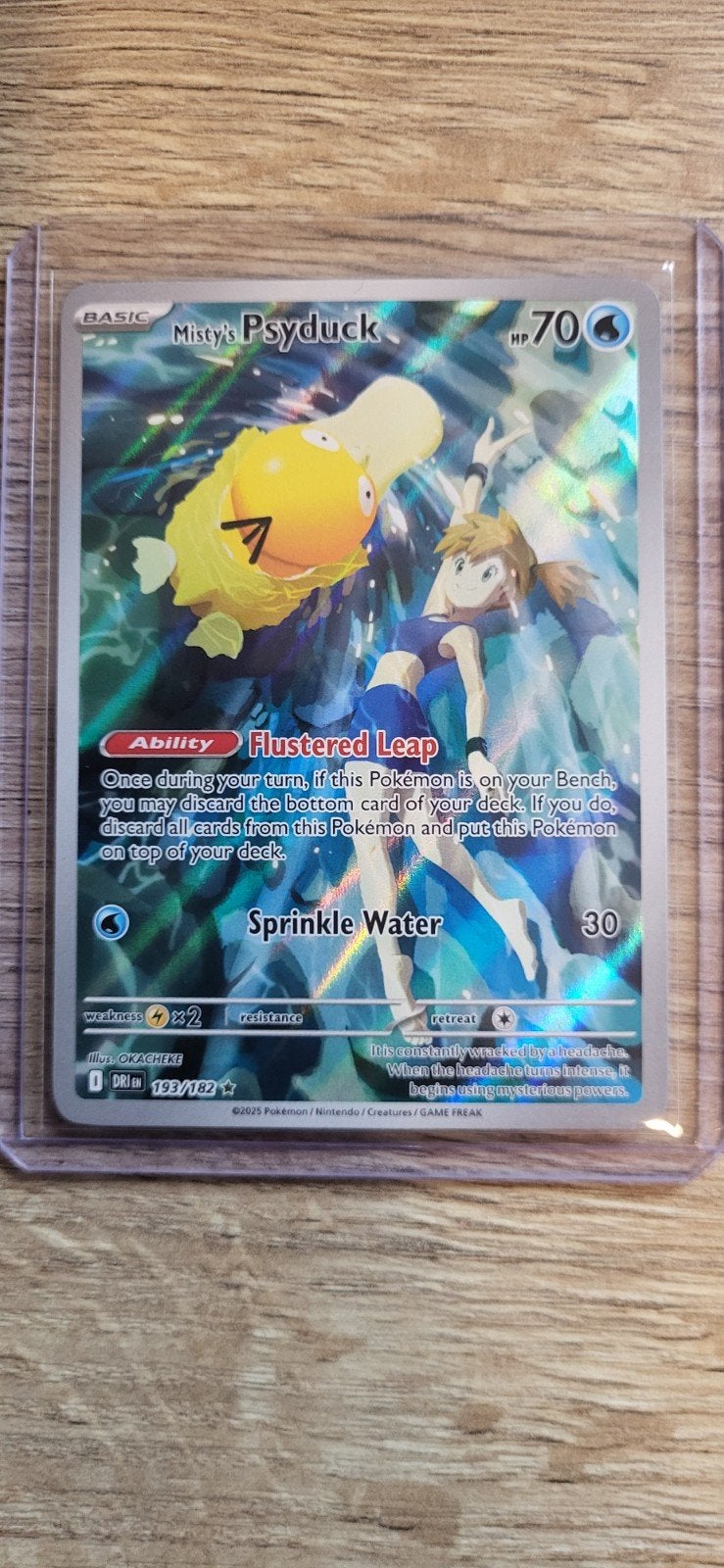 Misty's Psyduck 193/182 Destined Rivals Pokemon Kaart, Hobby en Vrije tijd, Ophalen of Verzenden, Nieuw, Losse kaart, Foil