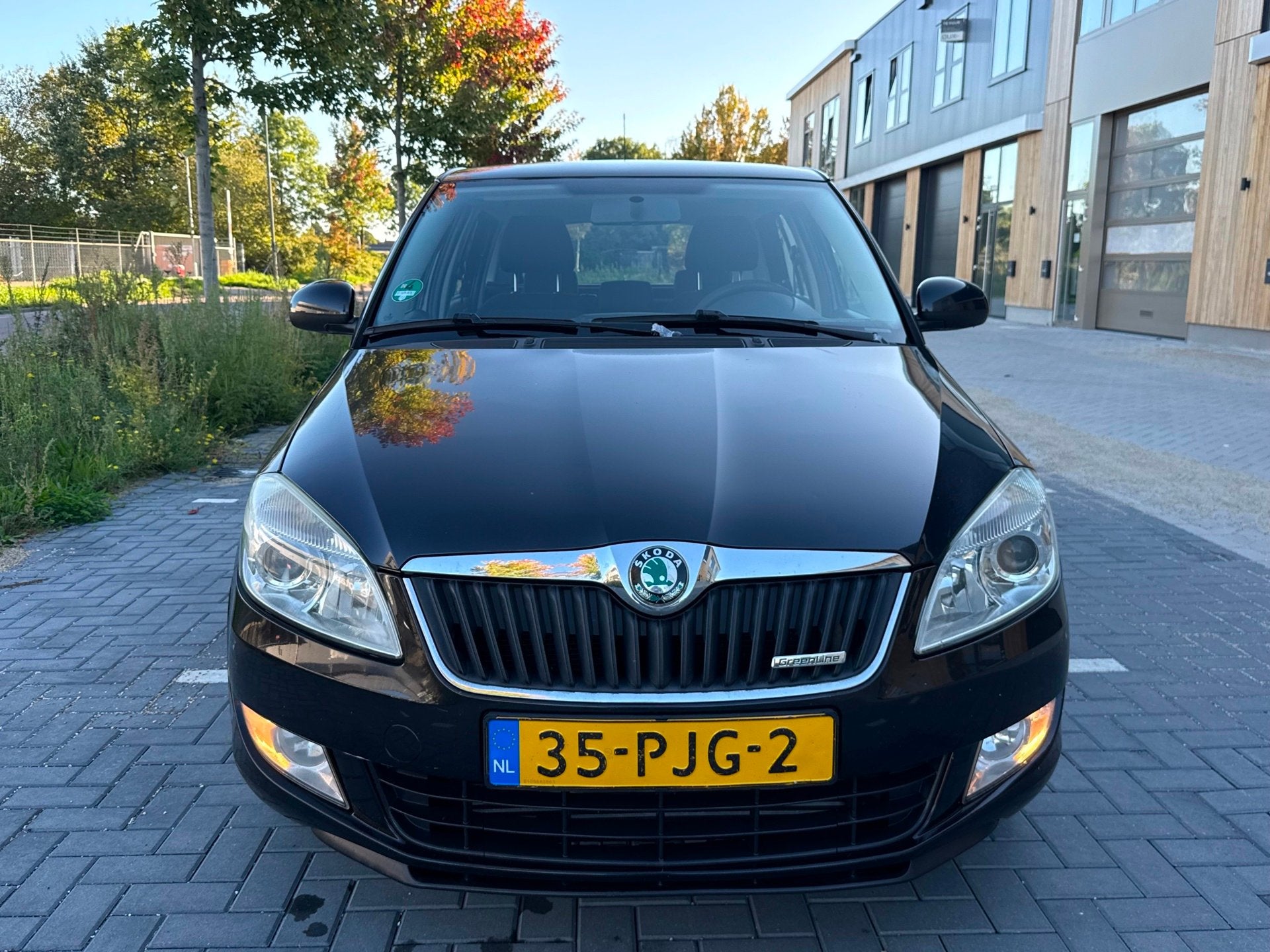 Skoda Fabia Combi 1.2 TDI Greenline (bj 2011) Airco/Cruise c, Auto's, Voorwielaandrijving, Euro 5, 1199 cc, Zwart
