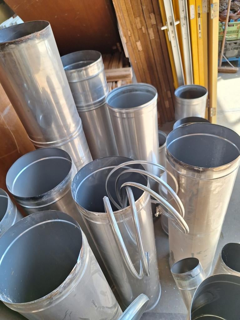 Rvs pijp enkelwandig 250 mm, Ophalen, Overige typen, Rvs, Minder dan 2 meter