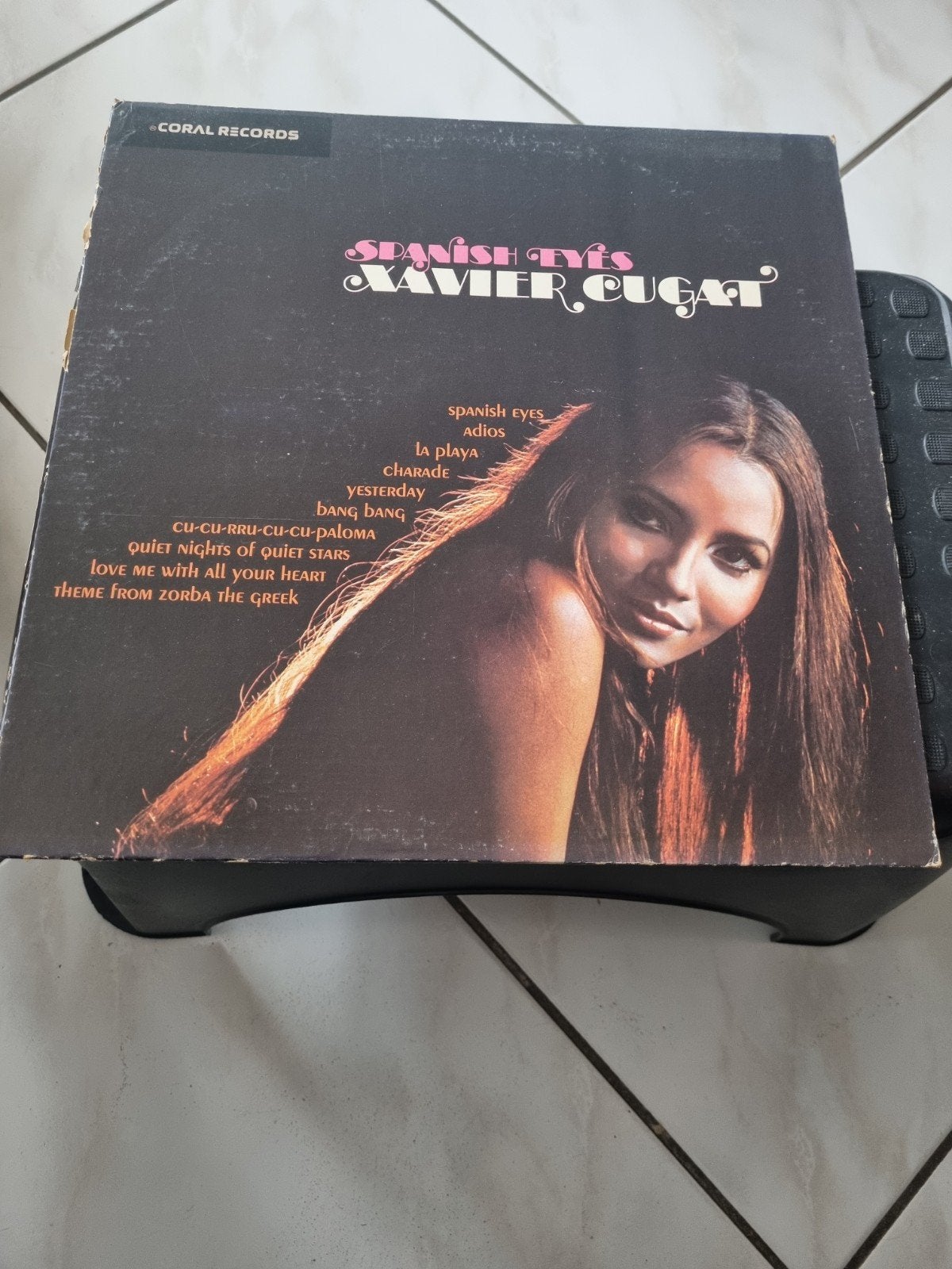 Xavier Cugat - Spanish Eyes LP (Coral Records), LP, Gebruikt, Pop, Ophalen of Verzenden