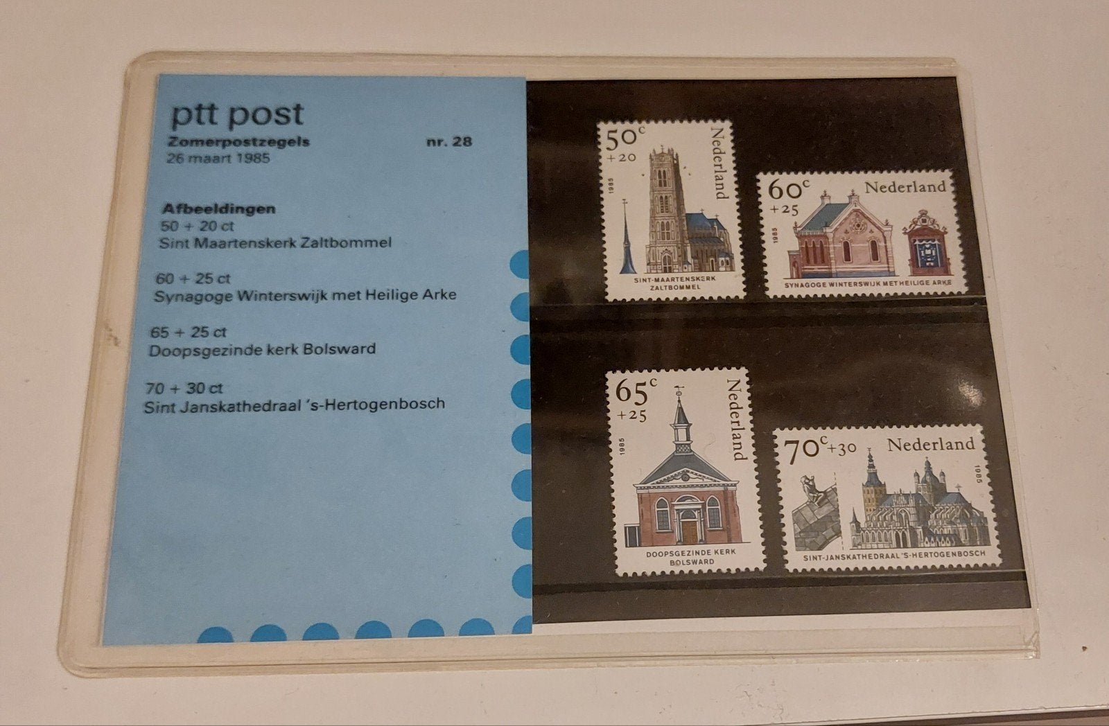 Postzegelmapje Nederland Zomerpostzegels 1985, Postzegels en Munten, Postzegels | Nederland, Ophalen of Verzenden