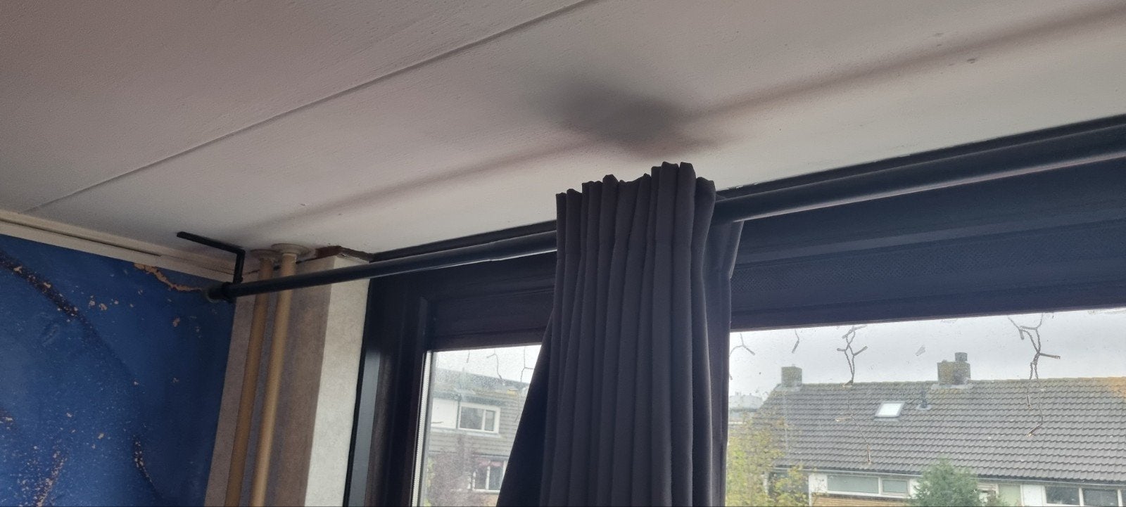 gordijnroede zwart., Ophalen, Zo goed als nieuw, Zwart, Metaal