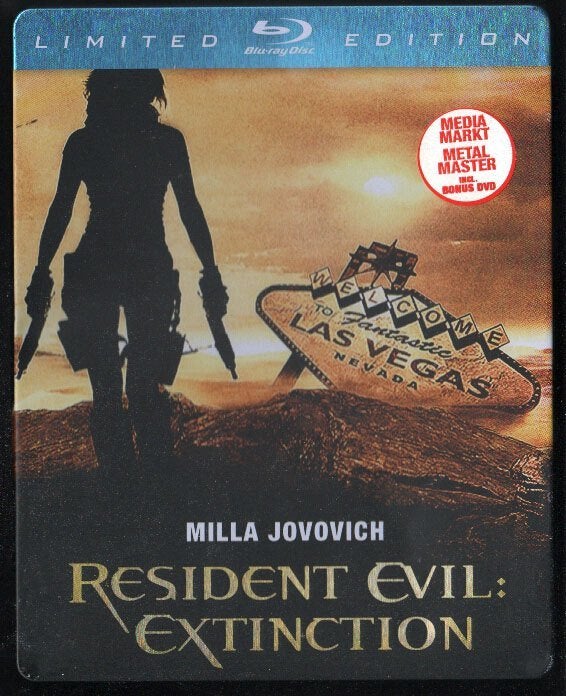 Resident Evil: Extinction+DVD, STEELBOOK, MEDIAMARKT Blu-ray, Cd's en Dvd's, Blu-ray, Ophalen of Verzenden, Gebruikt, Science Fiction en Fantasy
