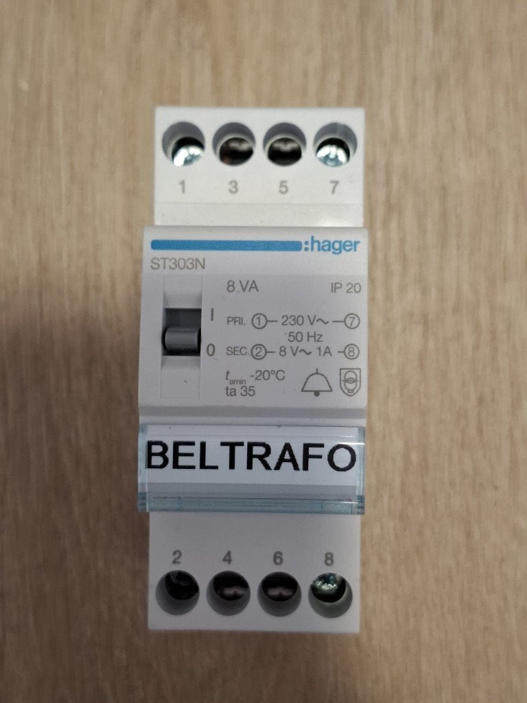 Hager st303n beltrafo, Ophalen of Verzenden, Zo goed als nieuw, Hager, Installatieautomaat