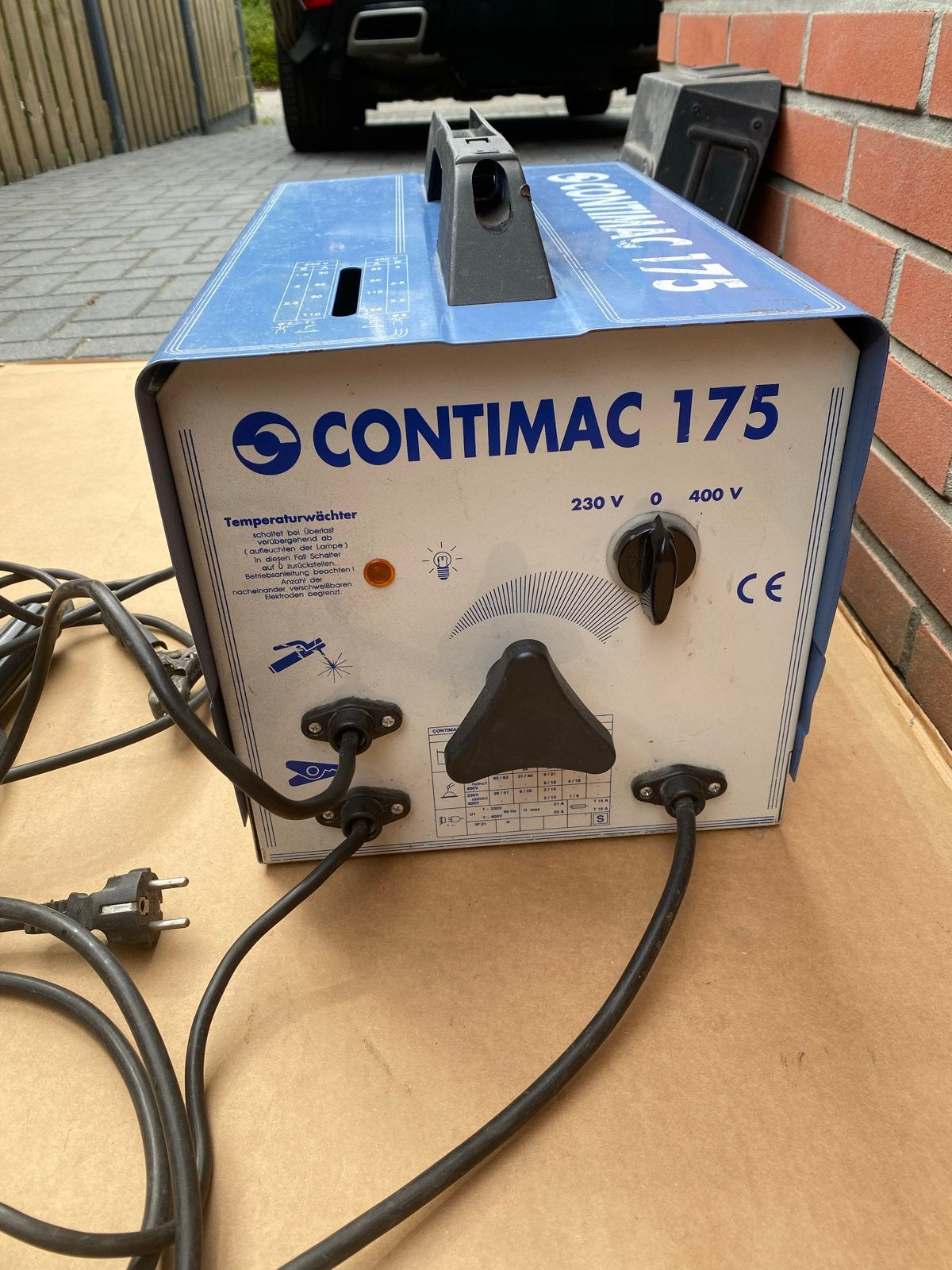 Contimac 175 Lasapparaat 220V/400V incl. elektroden, Doe-het-zelf en Verbouw, Ophalen, Gebruikt, Elektroden