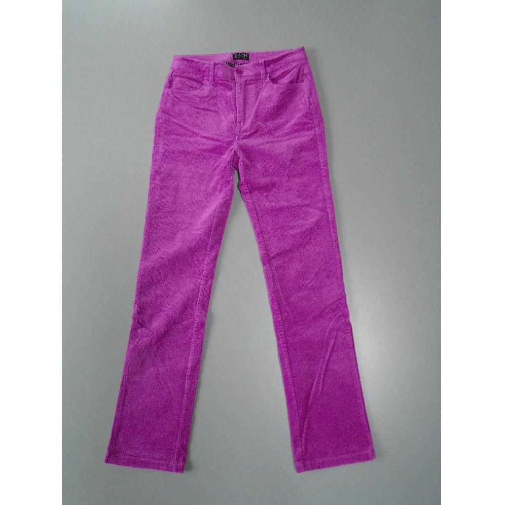 Zilch XS/34 ribbroek roze fuchsia, Kleding | Dames, Broeken en Pantalons, Verzenden, Zo goed als nieuw, Roze, Maat 34 (XS) of kleiner
