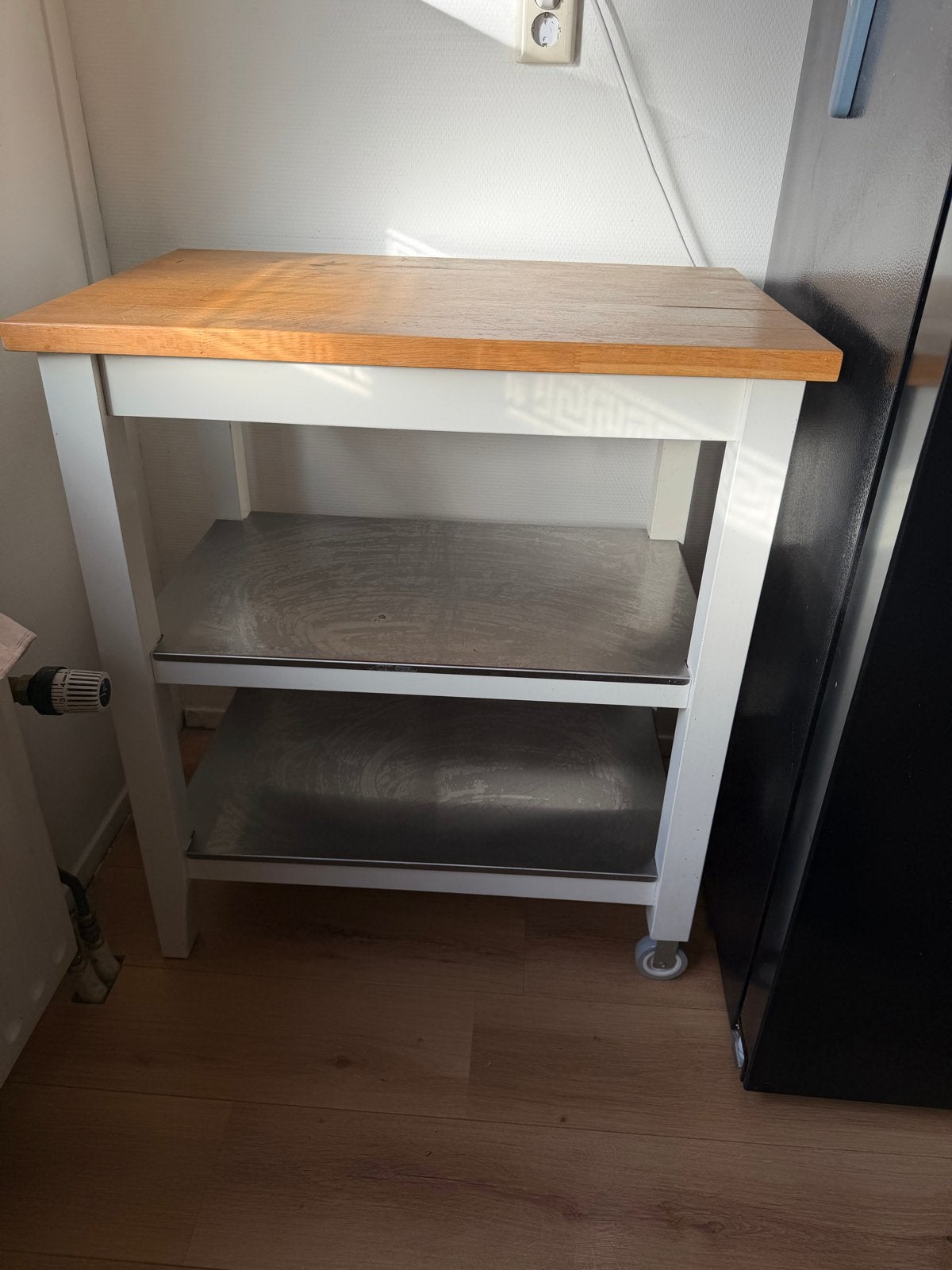 IKEA Keukentrolley met massief houten blad, Ophalen, Gebruikt, Hout, IKEA