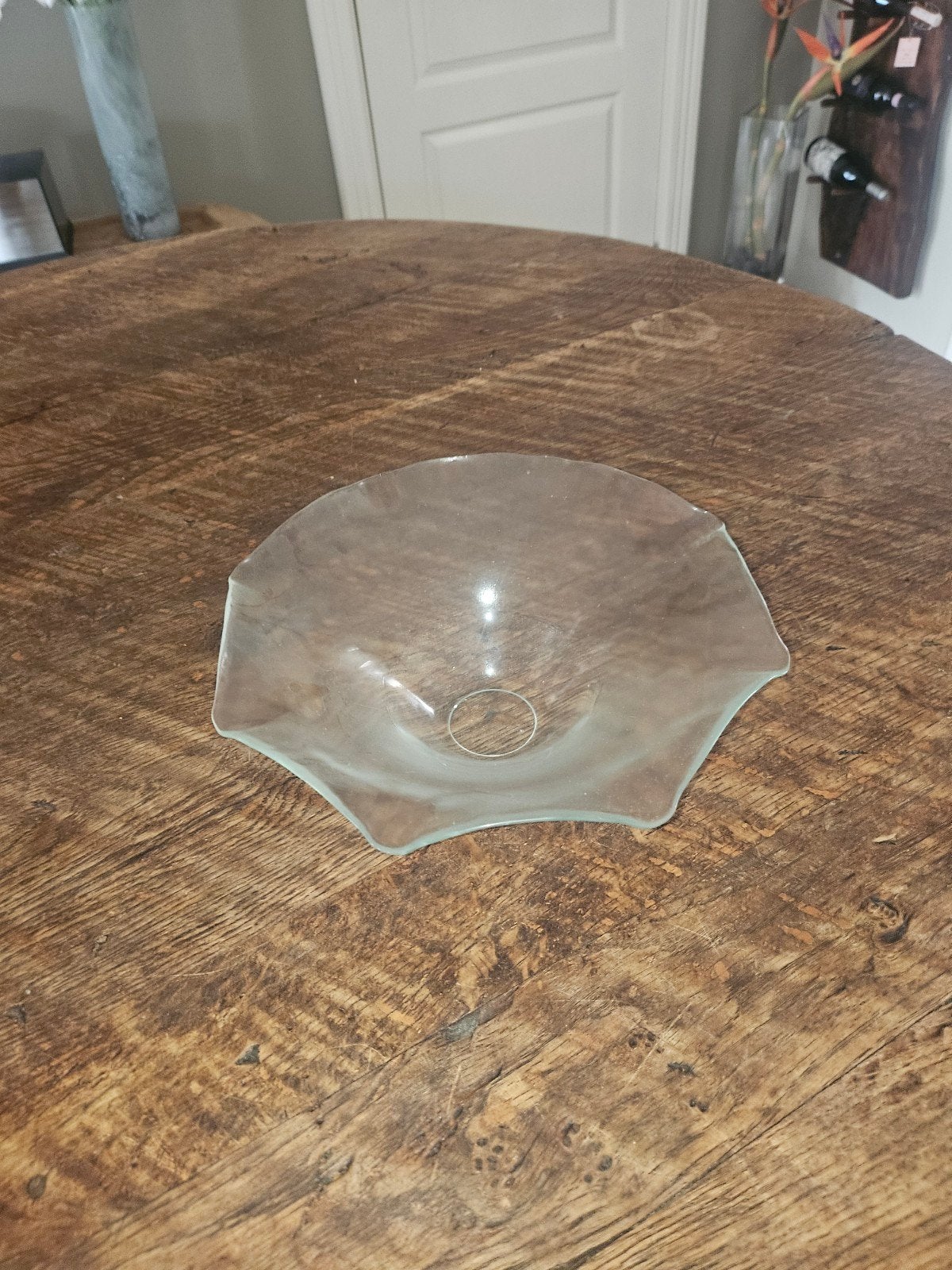 Decoratieve glazen schaal - Vintage stijl, Antiek en Kunst, Ophalen of Verzenden
