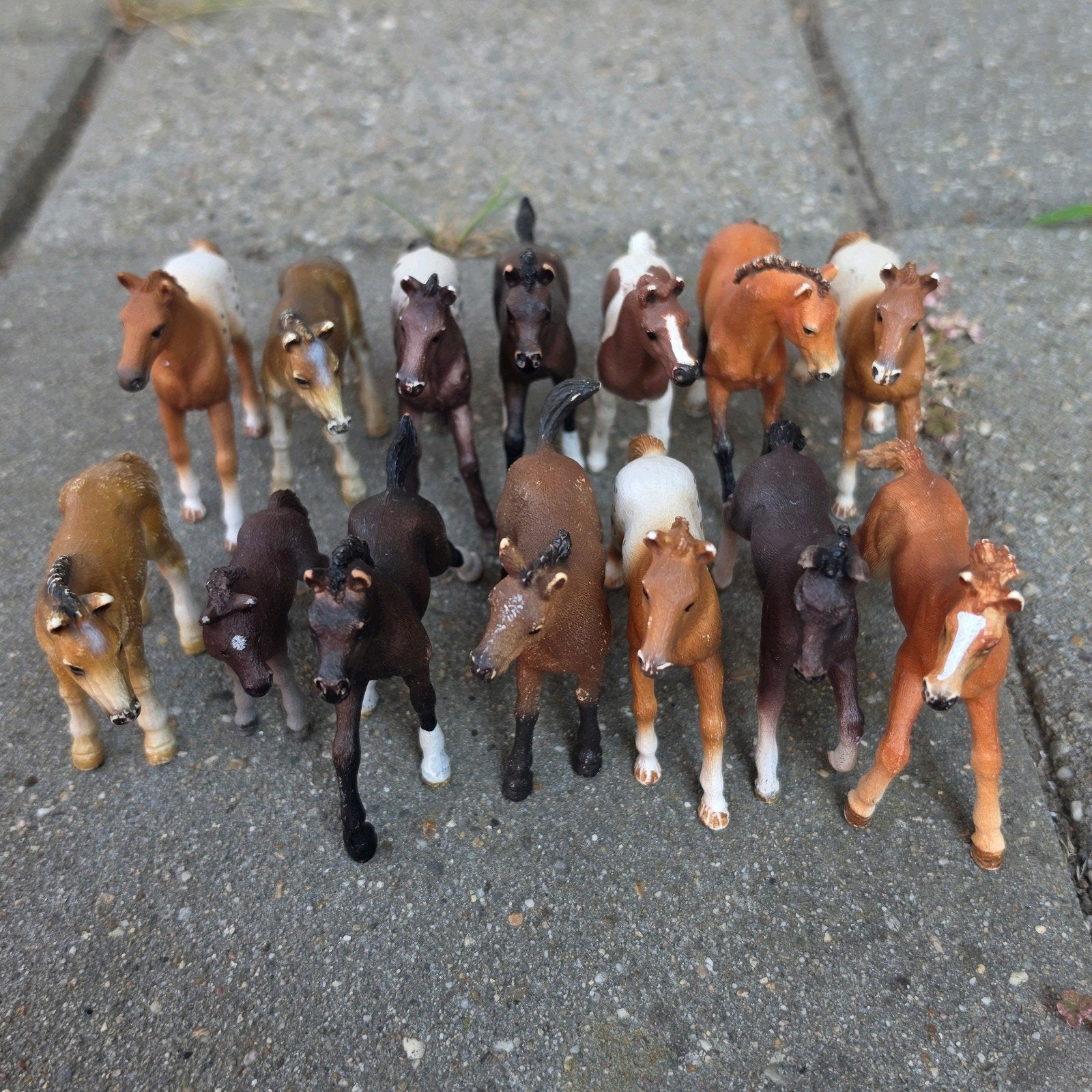 Schleich veulens, Verzamelen, Dierenverzamelingen, Ophalen, Gebruikt, Paard, Beeldje of Figuurtje
