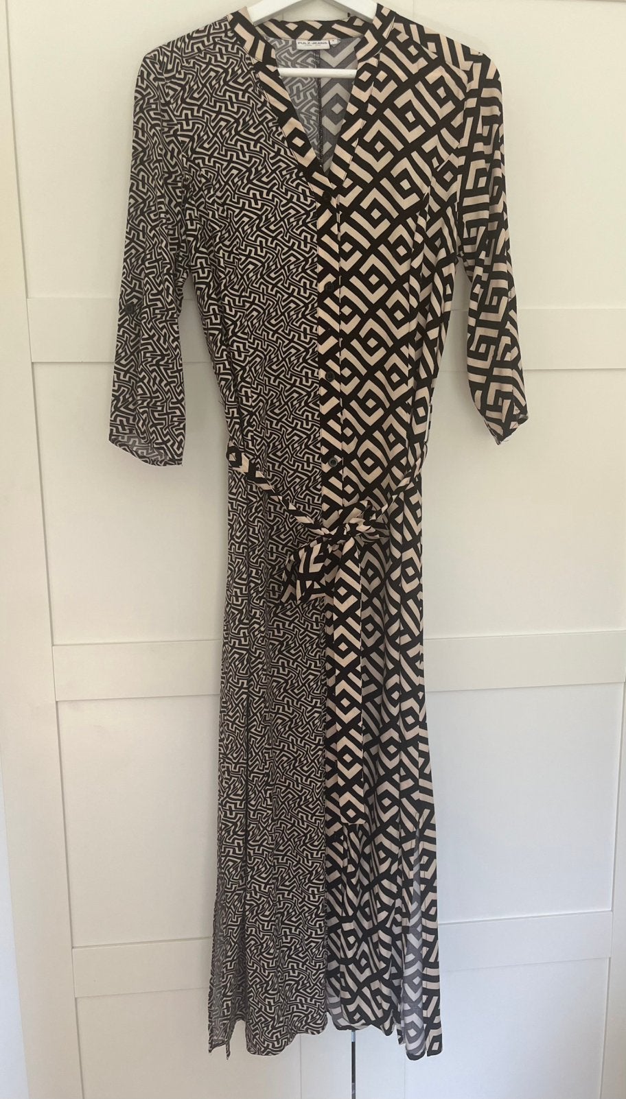 Maxi dress Pulz jeans maat S, Maat 38/40 (M), Zwart, Ophalen of Verzenden, Zo goed als nieuw
