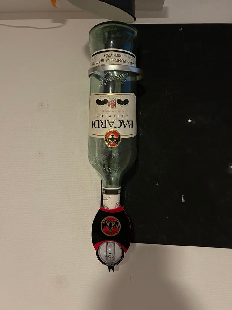 Bacardi 3 Liter Fles met Non-Drip Dispenser, Verzamelen, Ophalen of Verzenden, Gebruikt