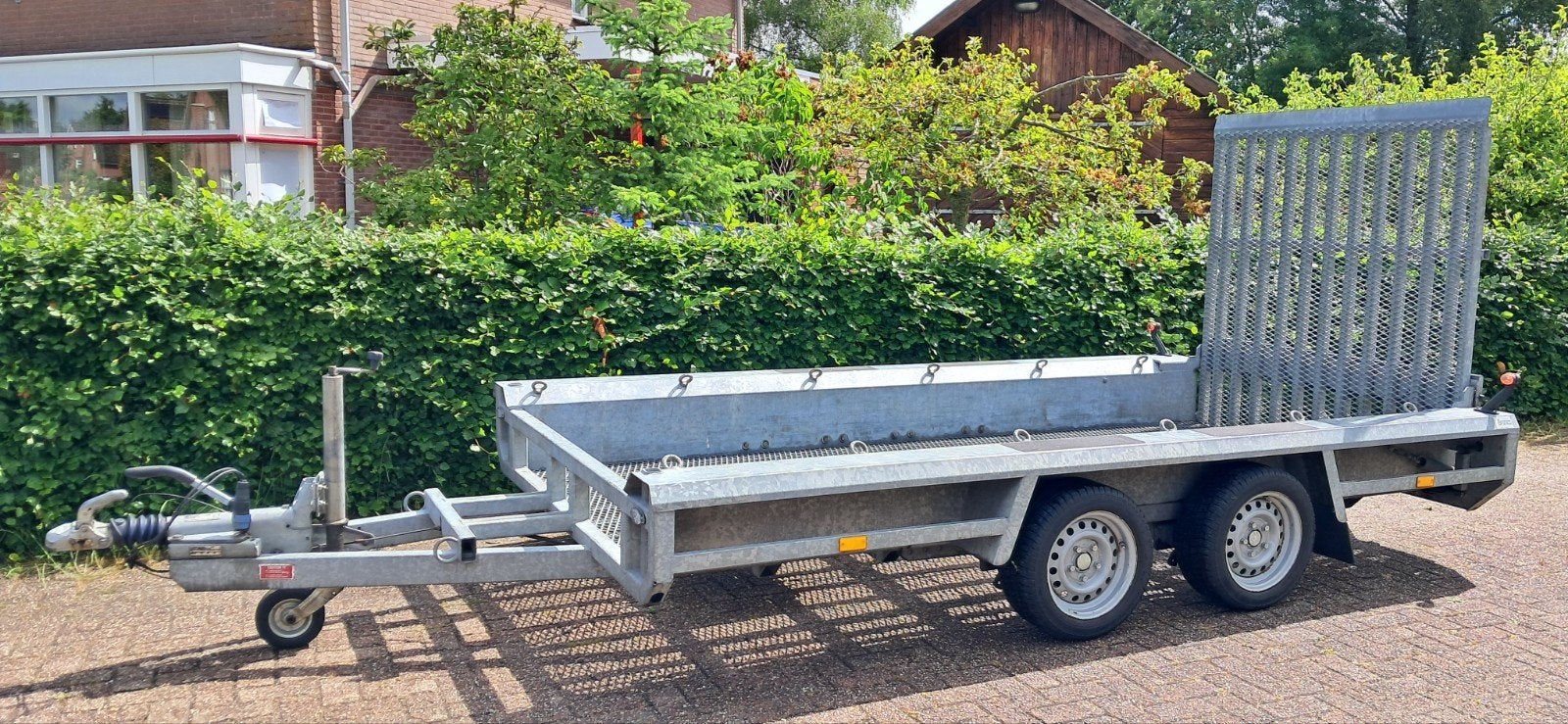 Henra machinetransporter 150x350cm 2700kg, Auto diversen, Aanhangers en Bagagewagens, Ophalen, Gebruikt