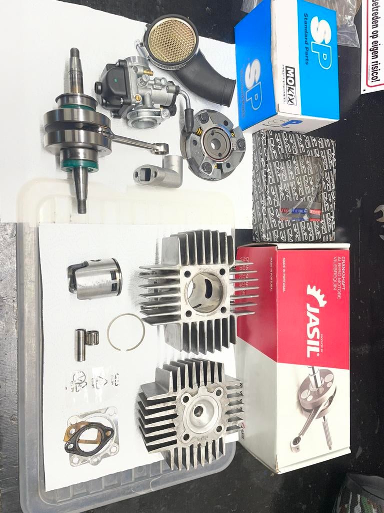 Puch maxi E50 tuning set 70cc, Krukas, carburateur, koppelin, Fietsen en Brommers, Brommeronderdelen | Puch, Nieuw, Blok, Ophalen of Verzenden