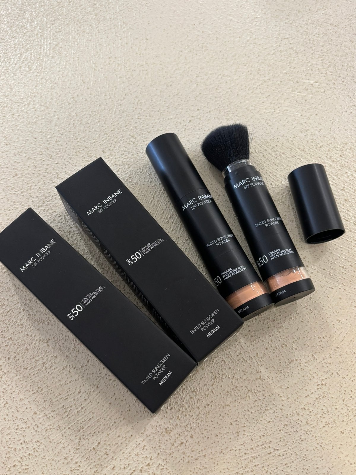 2x SPF powder Marc Inbane NIEUW!, Ophalen of Verzenden, Nieuw, Gehele gezicht, Make-up