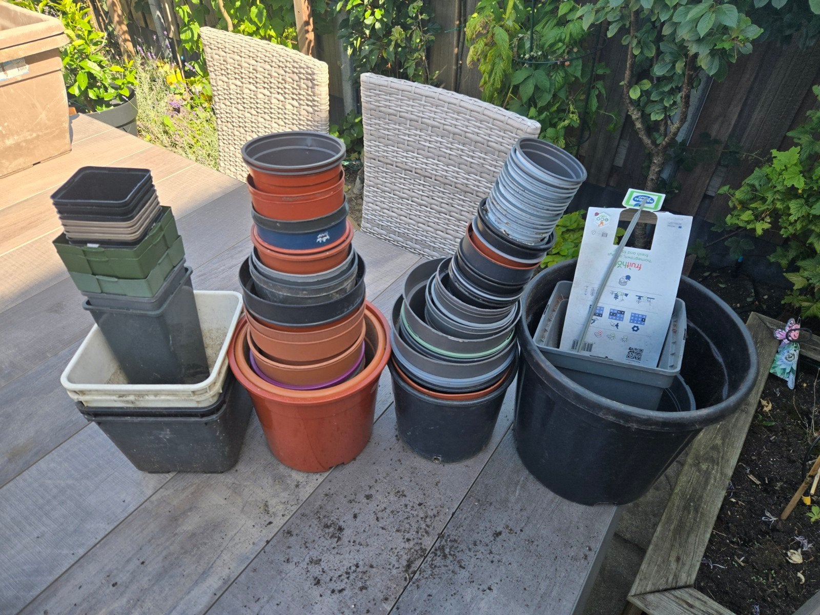 Diverse plantenpotjes - Gebruikt maar in goede staat, Ophalen, Gebruikt, Balkon