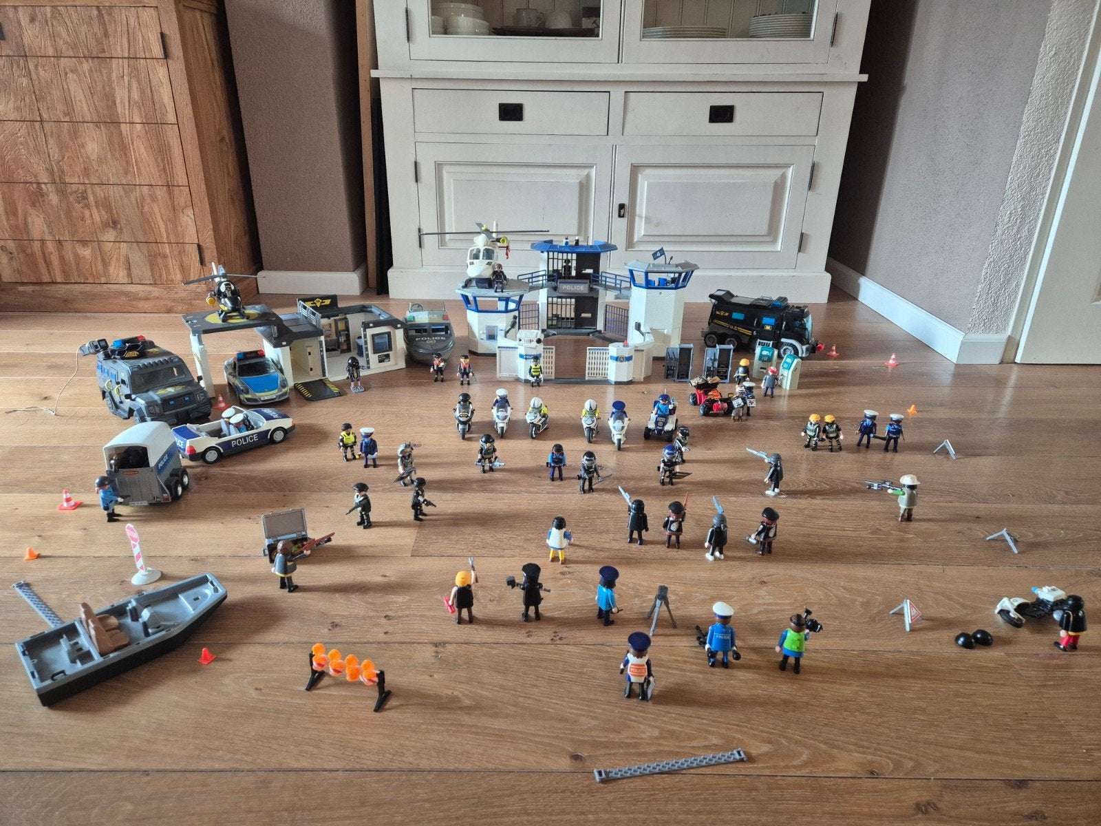 Mega Playmobil Politie Set: Bureau, Voertuigen & Meer!, Ophalen of Verzenden