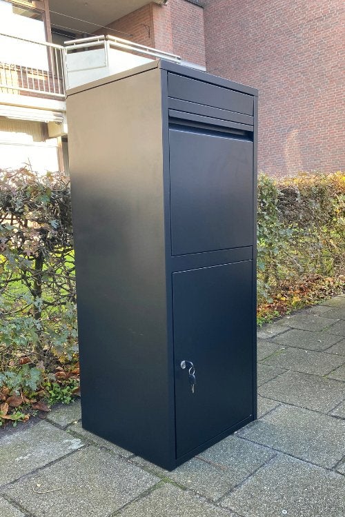Grote Pakketbrievenbus - Pakketbox - NIEUW in doos, Tuin en Terras, Ophalen of Verzenden, Nieuw, Rvs, Staande brievenbus