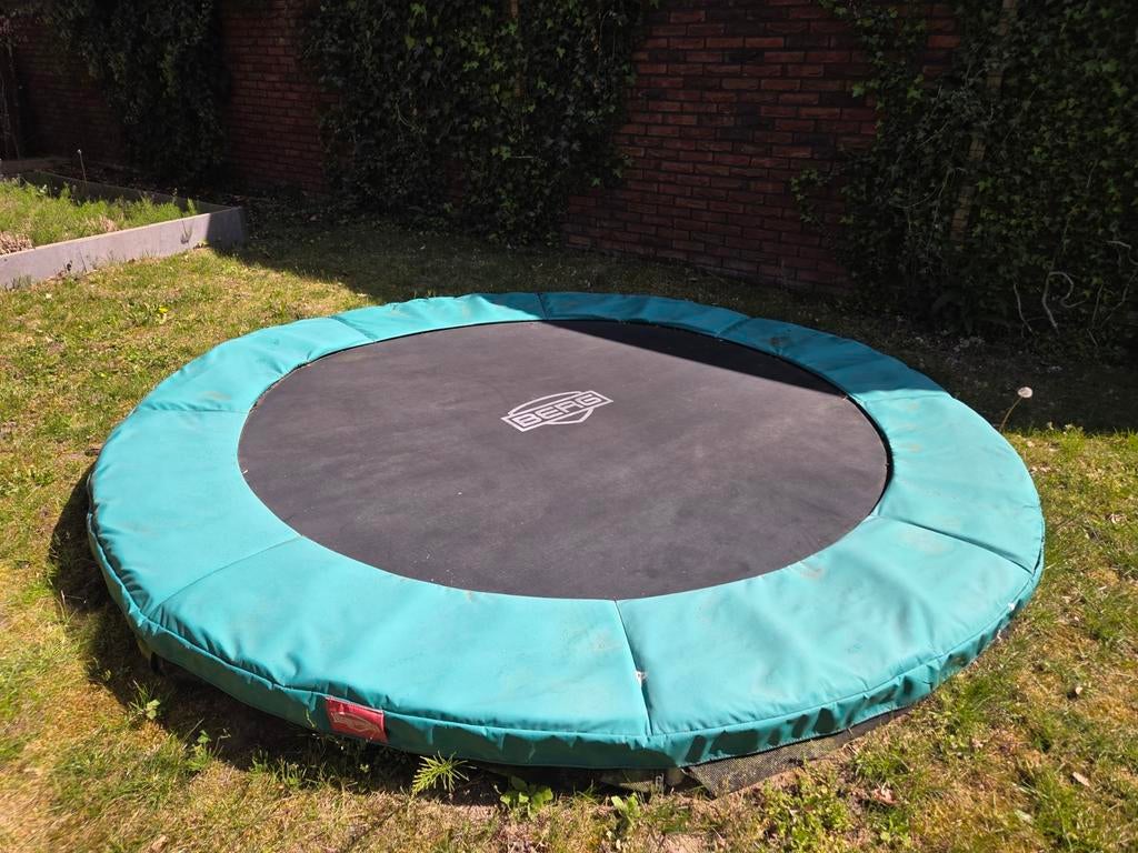 BERG Trampoline - Rond - Groen, Ophalen of Verzenden, Gebruikt
