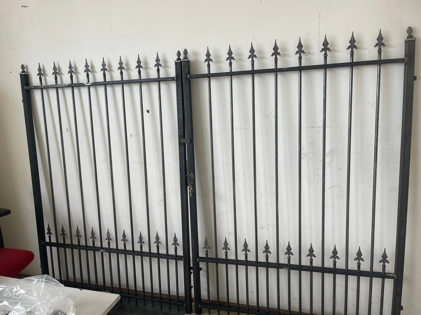 Inrijpoort staal 3 meter breed 1.80 hoog op maat, Ophalen of Verzenden, Nieuw, IJzer, Sierhekwerk