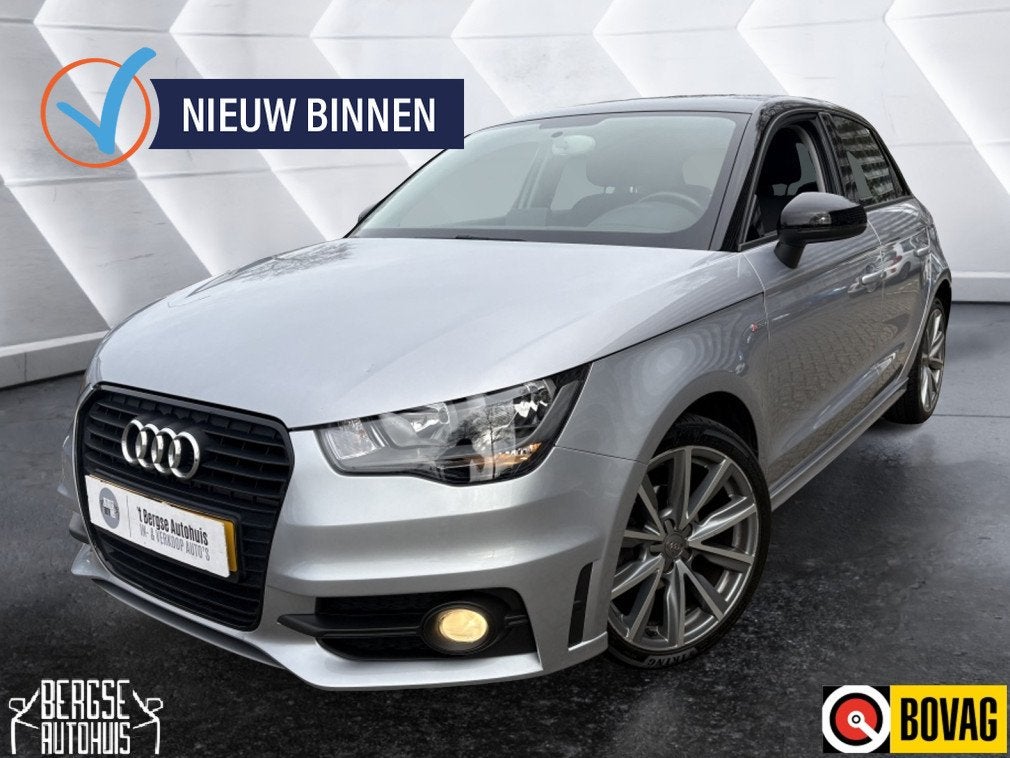Audi A1 Sportback 1.2 TFSI S-Line Cruise Navi Lmv Nap, Auto's, Audi, Start-stop-systeem, Euro 5, Zwart, 4 cilinders