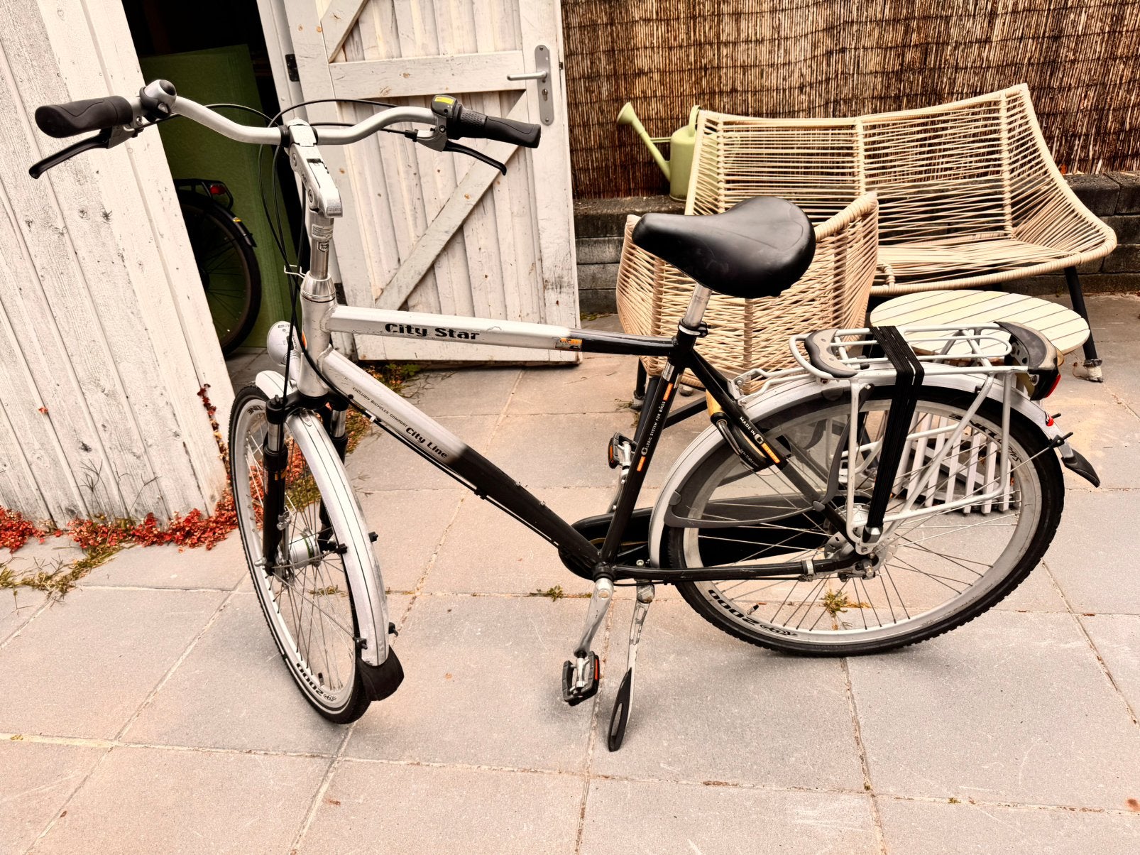 Heren fiets, Fietsen en Brommers, Gebruikt, Versnellingen, Trommelrem, Ophalen